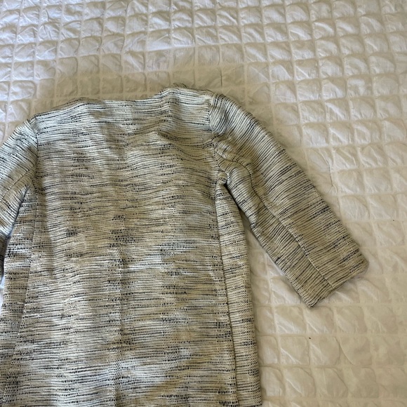 Eileen Fisher Cream and Black Cotton Jacket - Picture 8 of 8